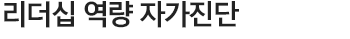 리더십 역량 자가진단